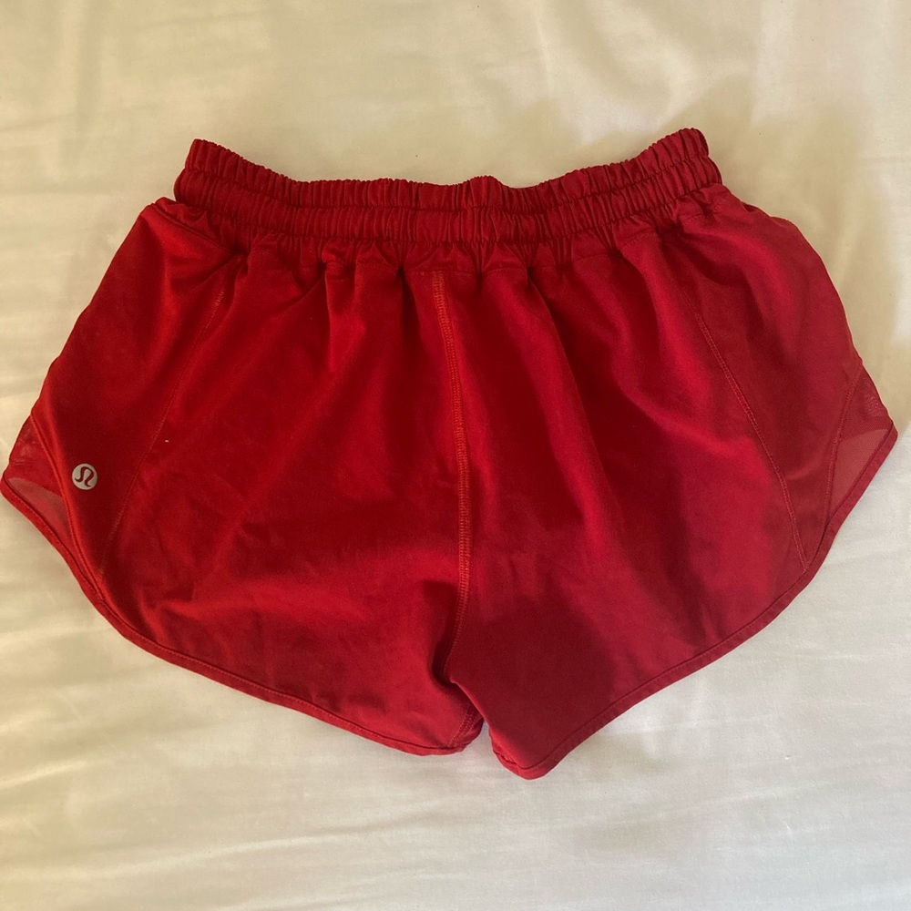 Lululemon Red Hottie Hot Shorts - size 4